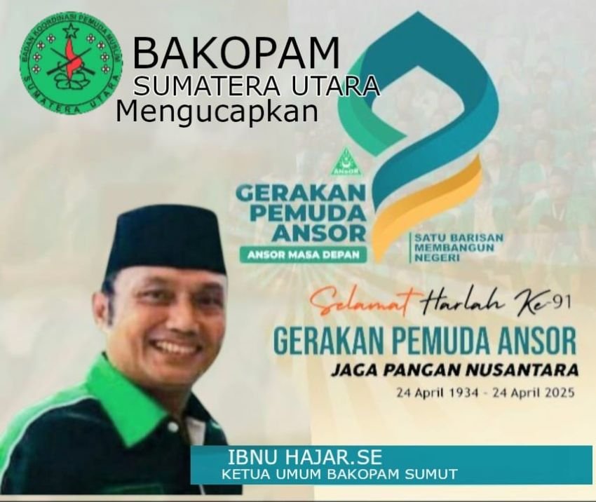 Ibnu Hajar: Selamat Harlah ke-91 GP Ansor, Tetap Jadi Garda Jaga Pangan Nasional