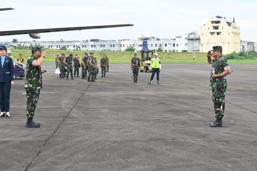 Revitalisasi Pangkalan Lanud Soewondo, Danlanud Soewondo Terima Kunjungan Kerja Pangkoopsudnas dan Pangkoopsud I
