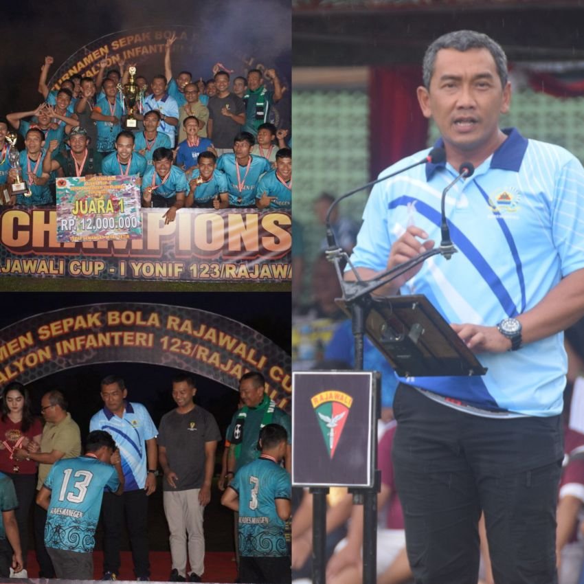 Rajawali Cup I Se-Tabagsel 2025 di Tutup Secara Meriah, Ini Pesan Danrem 023/KW Kolonel Inf Jansen P Nainggolan