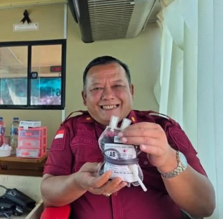 Semarak HBP Ke-61,Kalapas Kelas II B Padangsidimpuan, Mathrios Zulhidayat Hutasoit, Turut Ambil Bagian Donor Darah