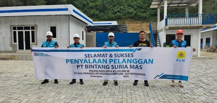 PLN UP3 Padangsidimpuan Layani Penyalaan 105 kVA Untuk PT. Bintang Surya Mas