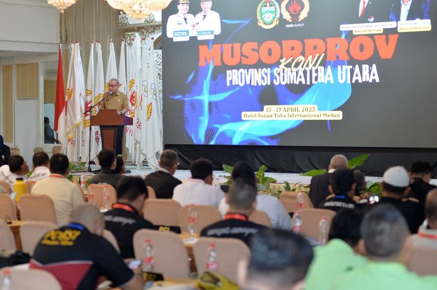 Effendy Pohan Membuka Musorprov KONI Sumut, Pemprov Apresiasi Prestasi Olahraga