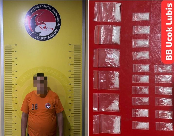 Satres Narkoba Polres Asahan Berhasil Amankan Pengedar Narkoba di Sei Apung Jaya