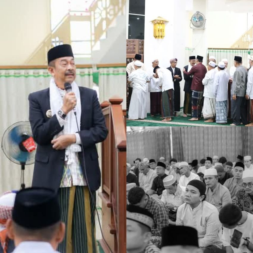 Sholat Id di Masjid Agung Nur Alan Nur Bupati Madina Sebut Jabatan Adalah Ujian, Saipullah Nasution : Harapkan Bantuan dan Dukungan