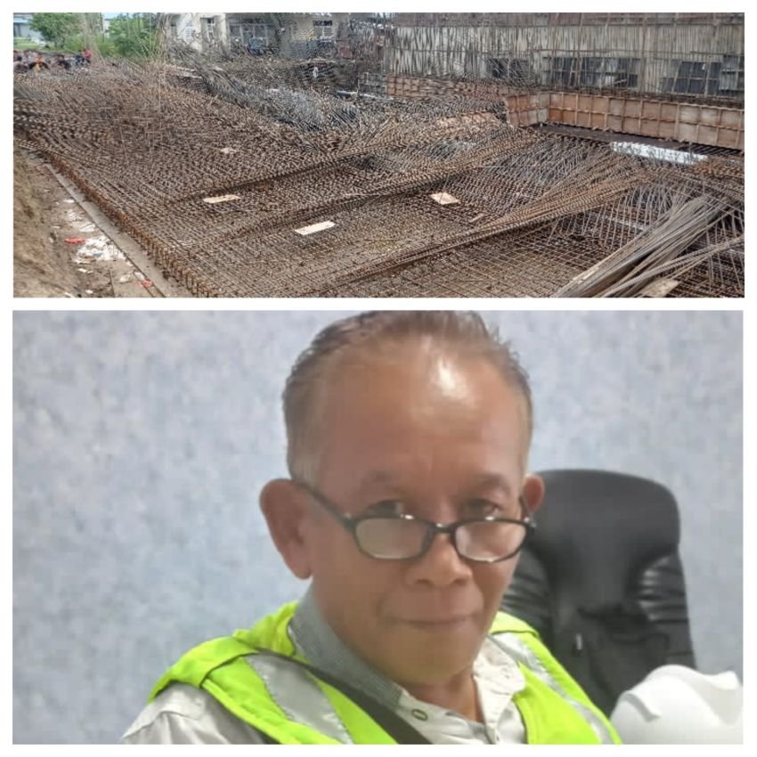 Manager Proyek : Tidak Benar Roboh itu Besinya Jatuh Karena Belum Dicor
