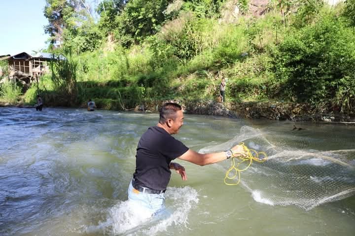 Bupati Madina Tebar Jaring Ikan, Saipullah Nasution : Lubuk Larangan Kearifan Lokal yang Dirindukan Perantau