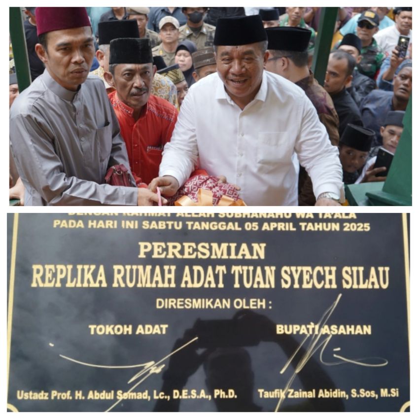 Bupati Asahan Meresmikan Replika Rumah Besar Tuan Syech Silau