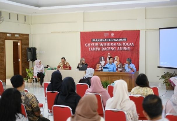 Sarasehan Lintas Iman, DMFI & AFJ Soroti Mandeknya Komitmen PemerintahDIY Akhiri Konsumsi Daging Anjing