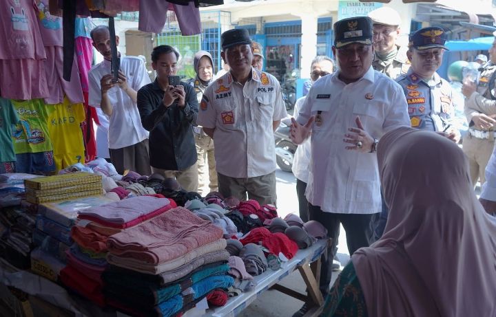 Sidak Pasar Inpres Kisaran, Wakil Bupati Asahan Minta Pedagang Tidak Gunakan Ruas Jalan