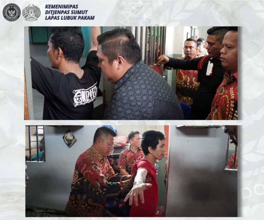 Tepis Pemberitaan Negatif, Lapas Lubuk Pakam Laksanakan Razia Blok Hunian WBP