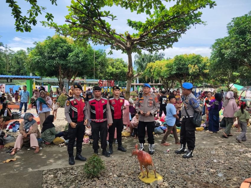 Hari ke Tiga Idulfitri Polres Palas Kawal Pengamanan Objek Wisata,Ini Himbauannya