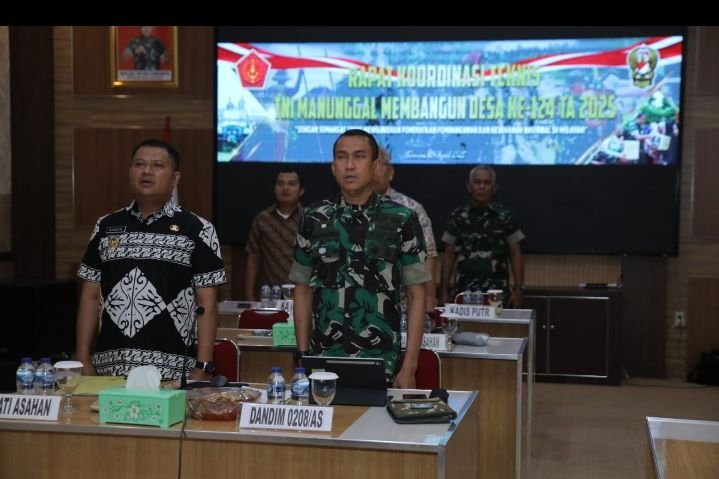 Wakil Bupati Asahan Ikuti Rakornis TMMD ke 124
