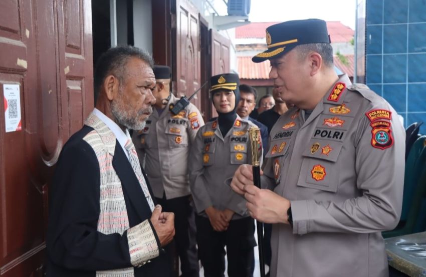 Kapolresta Deli Serdang Tinjau Langsung Pengamanan dan pelaksanaan Ibadah Jumat Agung