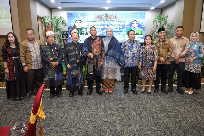 Kdh sejajaran wilayah Korem 022/Pantai Timur (PT) menghadiri Malam Penyambutan Danrem 022/PT Kolonel Inf Agus Supriyono SE MHan