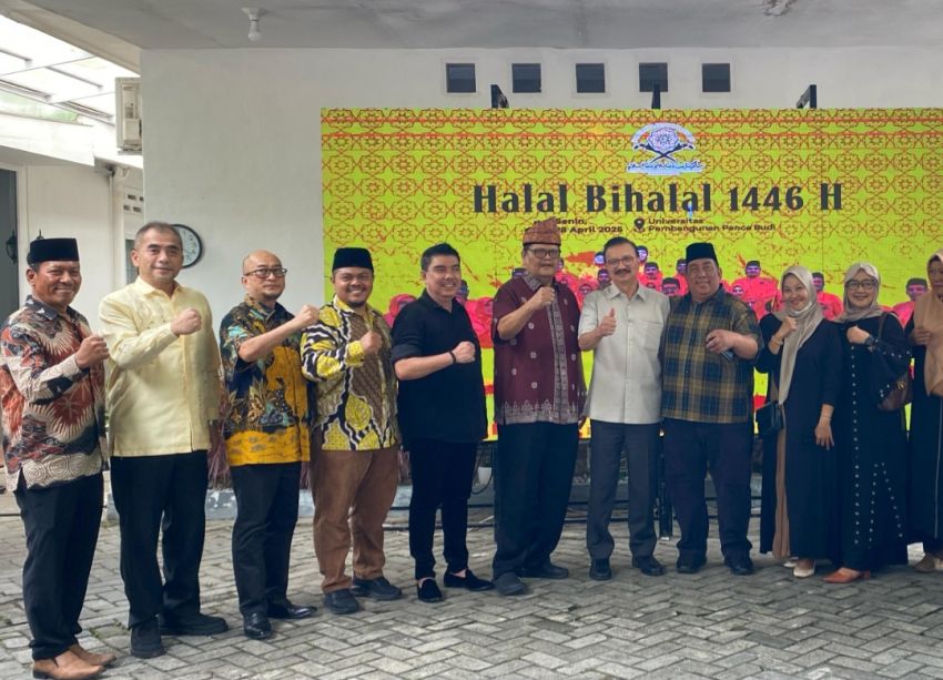 Rekatkan Silaturahmi Pascalebaran, Rektor Panca Budi Bersama DMDI Sumut dan APTISI Gelar Halalbihalal Akbar
