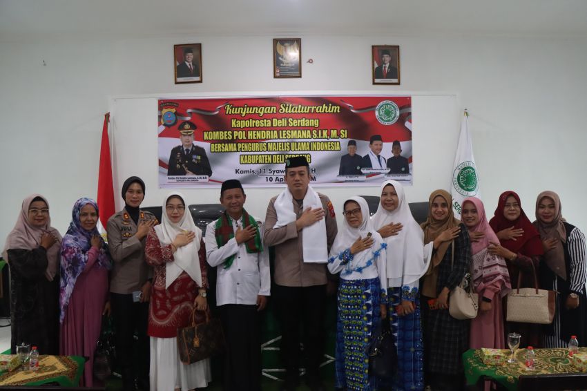 Kapolresta Deli Serdang Laksanakan Kunjungan Silaturahmi ke Kantor MUI Kabupaten Deli Serdang