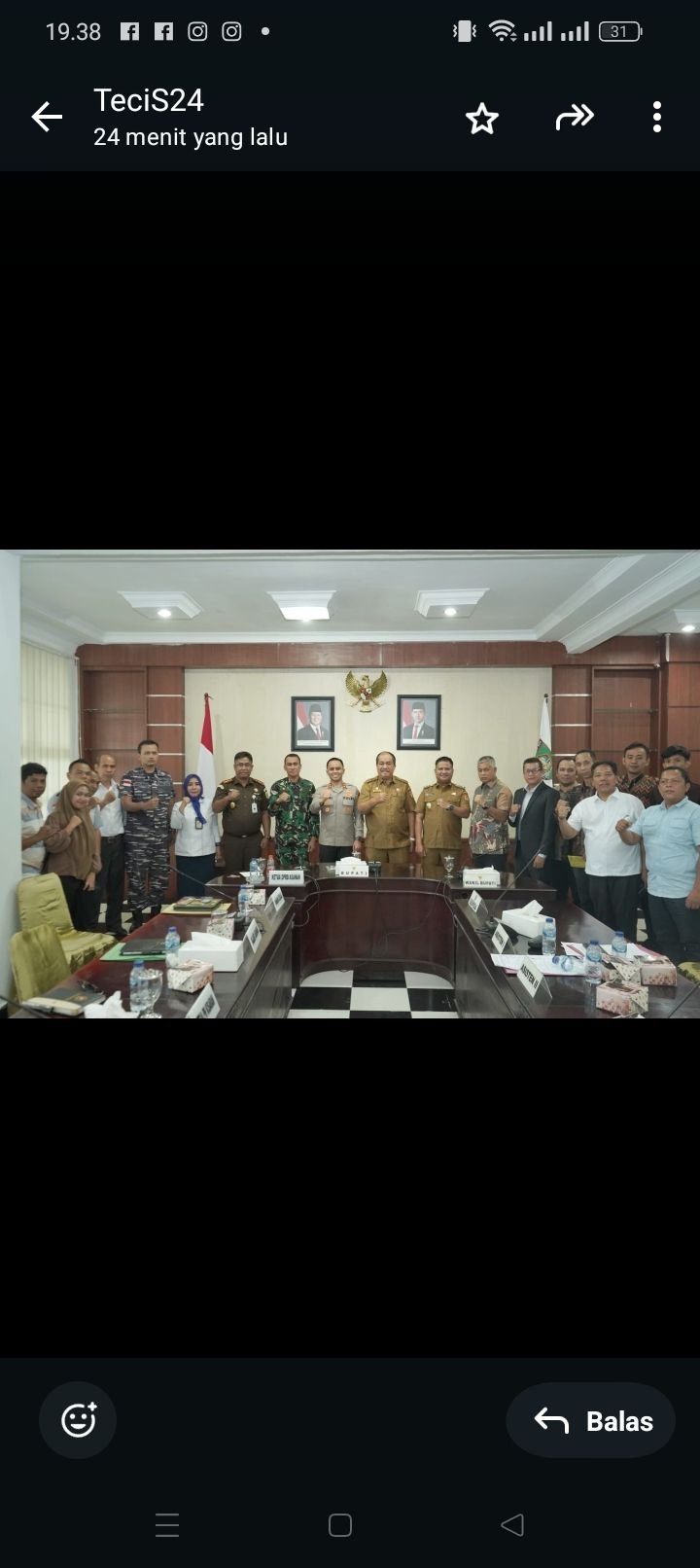 Bupati Asahan Pimpin Rapat Forkopimda