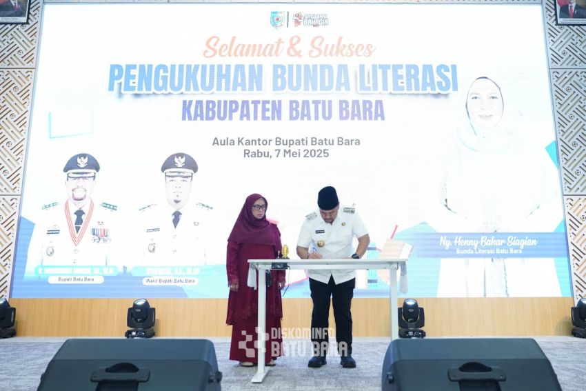 Bupati Batu Bara Dorong Budaya Membaca Lewat Pengukuhan Bunda Literasi