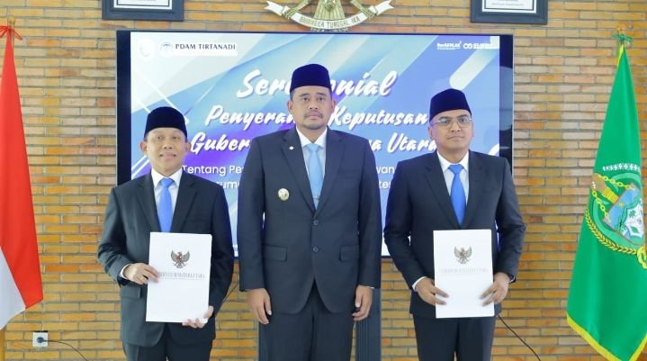Gubernur Sumut Lantik Dewan Pengawas Perumda Tirtanadi