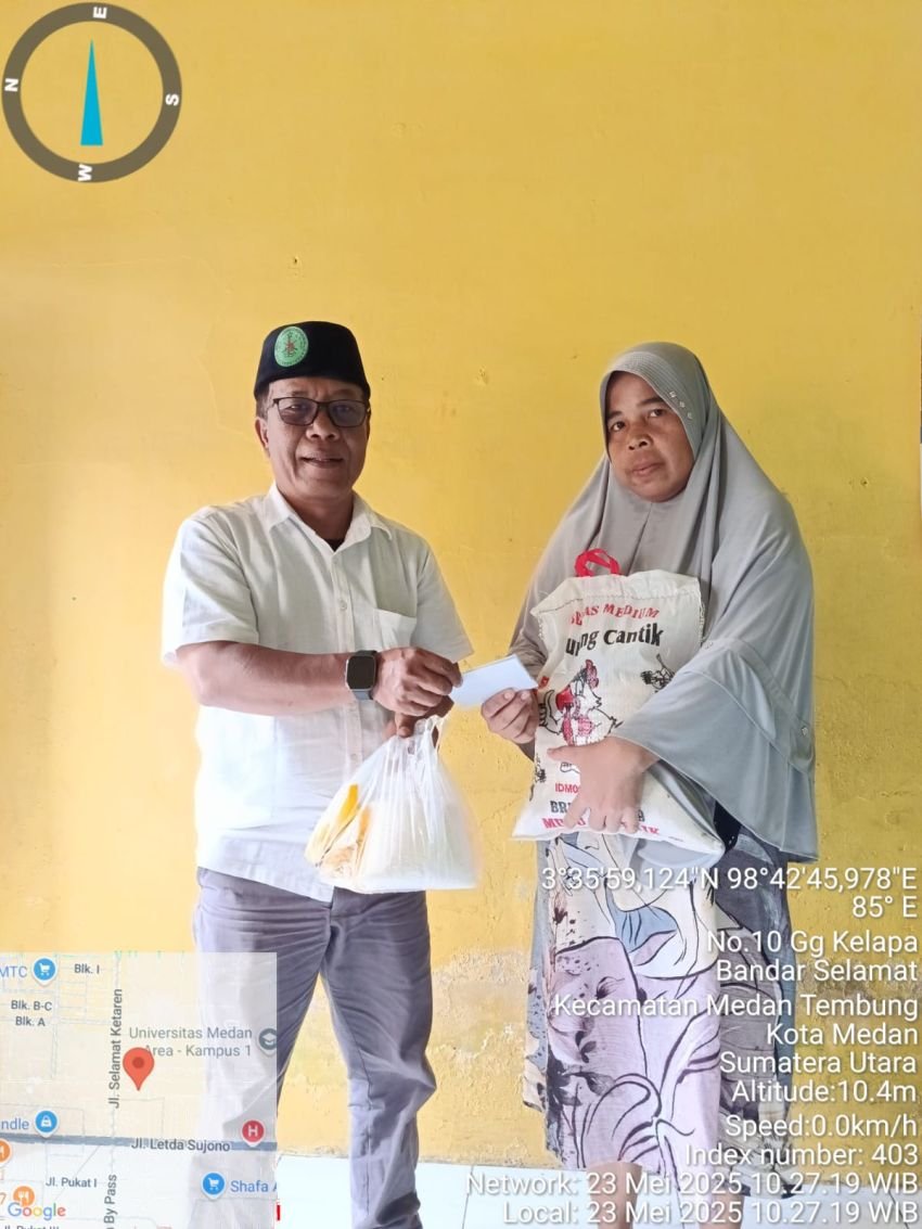 BAKOPAM Sumut Gelar Jum&rsquo;at Berkah, Salurkan Bantuan Sembako dan Santunan di Medan dan Deli Serdang