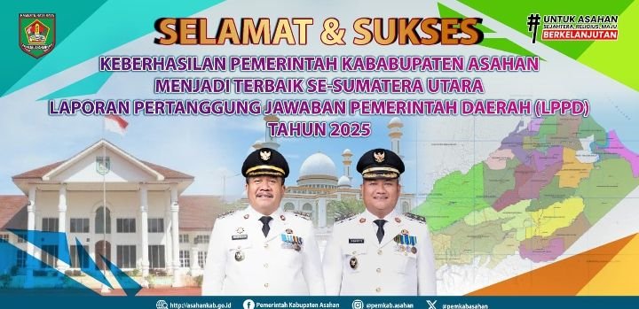 Kabupaten Asahan LPPD Terbaik Se-Sumatera Utara