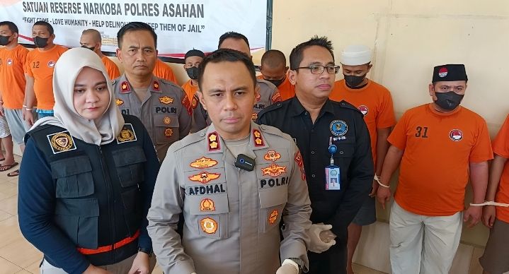 Polres Asahan Undang Labfor Polda Sumut Musnahkan Barang Bukti Narkotika Hasil Tangkapan Januari - Mei 2025