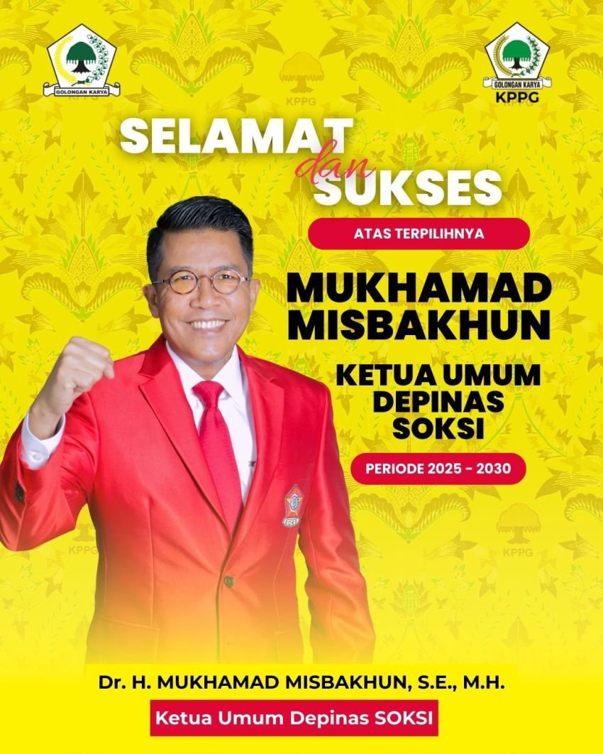 Mukhamad Misbakhun Resmi Terpilih sebagai Ketum Depinas SOKSI 2025–2030