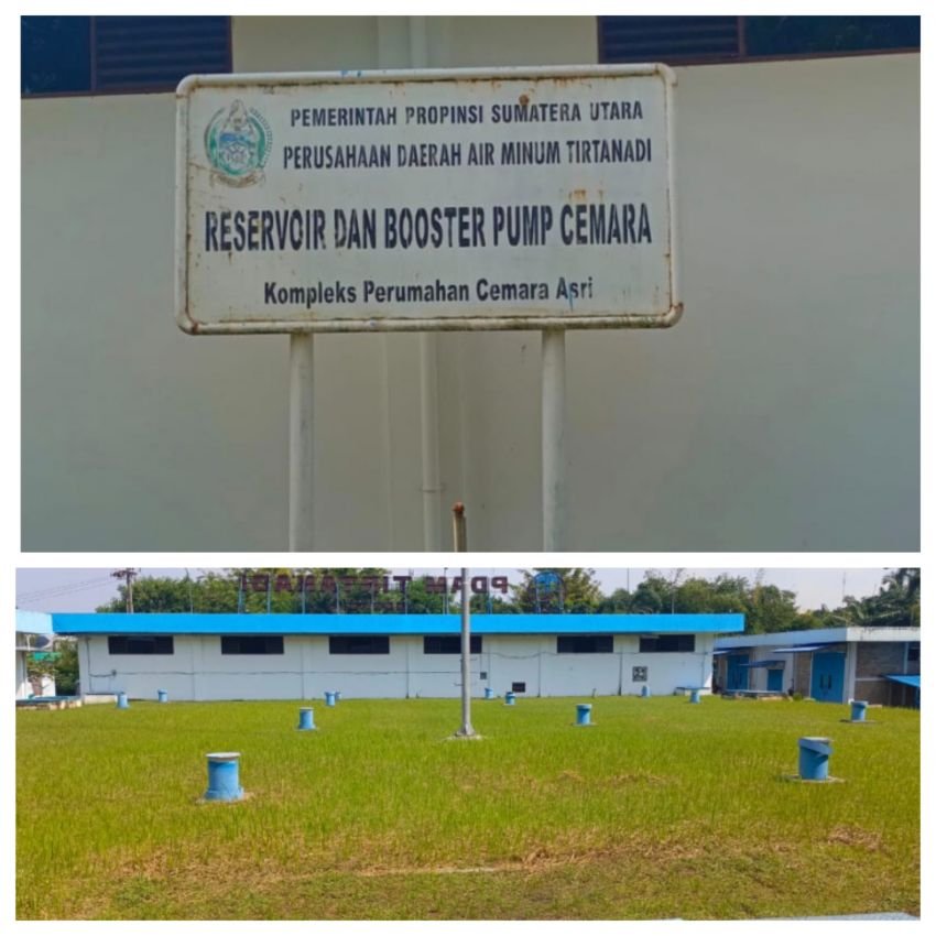 Pencucian Reservoir Booster Pump Cemara Perumda Tirtanadi