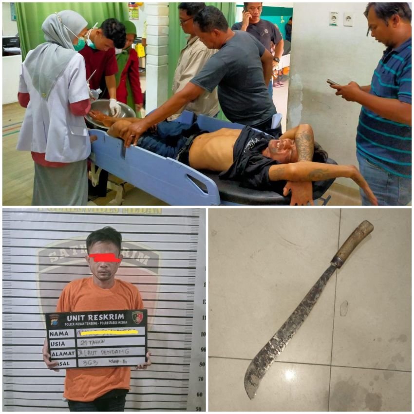 Pelaku Curanmor Sempat Melawan Personil Reskrim Polsek Medan Tembung Sebelum Dilumpuhkan