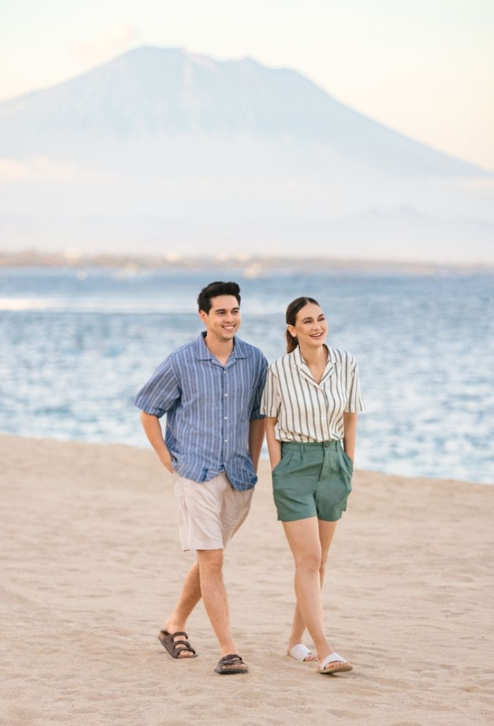 Pre-Wedding Tak Harus Mewah: Inspirasi Tampilan Natural nan Elegan ala Luna Maya & Maxime Bouttier dengan Linen Favorit