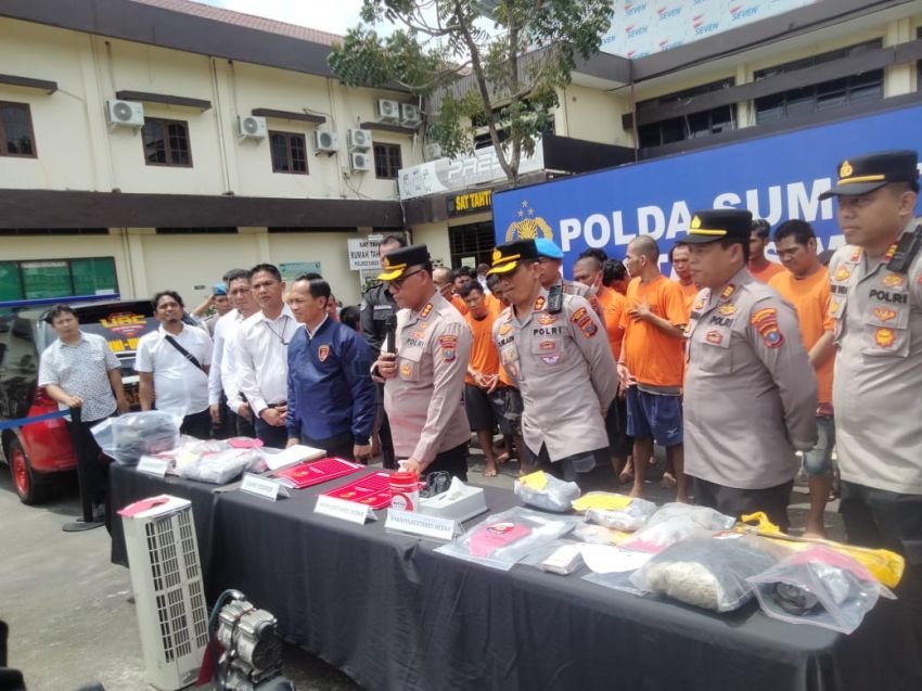 Selama April 2025, 72 Orang Tersangka Kejahatan Jalanan Dibekuk Polrestabes Medan dan Polsek Jajaran