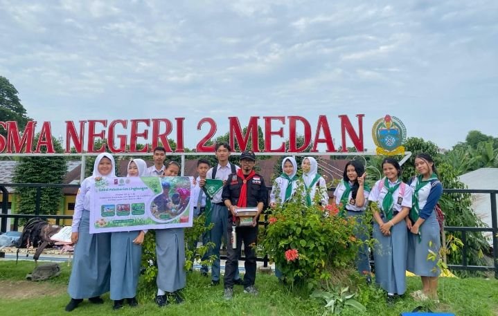 Kelompok Pencinta Alam GRAS Rayakan HUT ke 7 Tahun Dengan Sosialisasi Aksi Pelestarian Lingkungan Kepada Anggota PALH SMAN 2 Medan