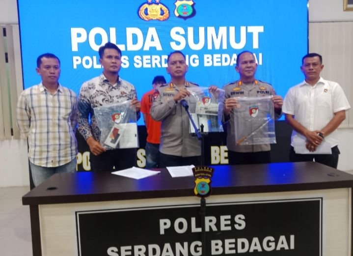 Polres Sergai Ungkap Residivis Curat di Pantai Cermin Pelaku Diberi Hadiah Timah Panas