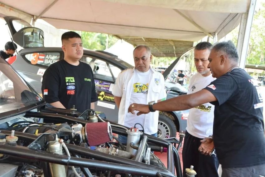 Ketua IMI Sumut Mustapa Harun Nasution Tinjau Langsung Pelaksanaan Balapan di Rambung Sialang