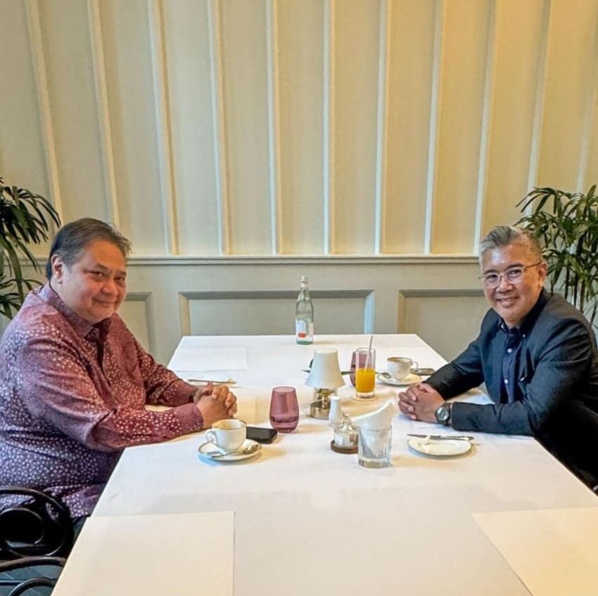 Menko Perekonomian Airlangga Hartarto Bertemu dan Sarapan Bersama Menteri Perdagangan Malaysia Tengku Zafrul Aziz