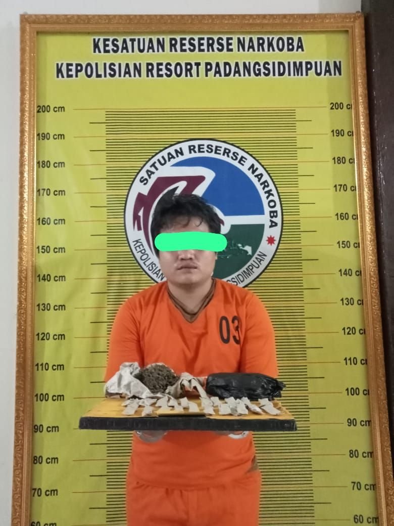 Aksi Cepat Satresnarkoba Polres Padangsidimpuan, Seorang Sopir Truk Membawa Ganja Ditangkap di Trotoar Jalan