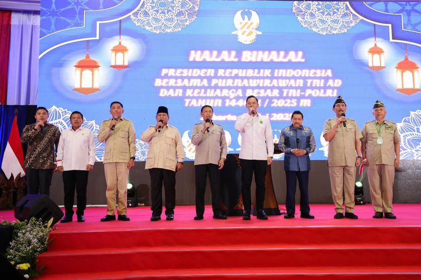 Agus Harimurti Yudhoyono Hadiri Halal Bihalal Purnawirawan TNI AD Bersama TNI dan Polri