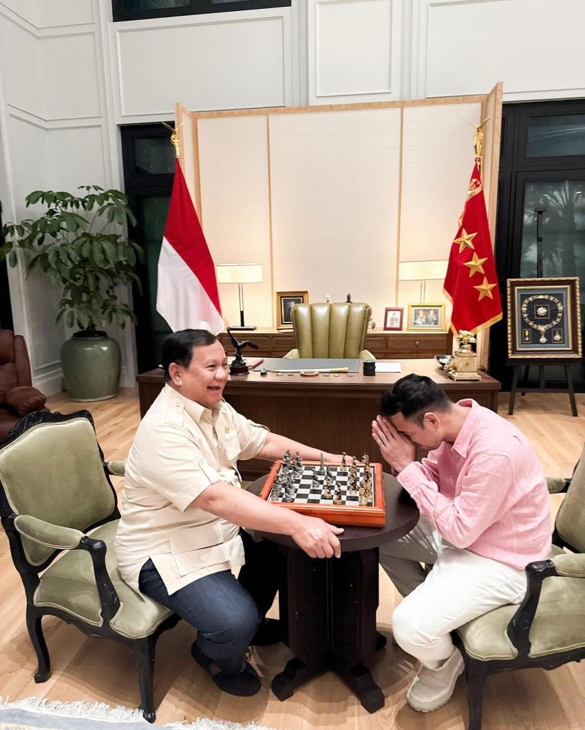 Raffi Ahmad Main Catur Bareng Presiden Prabowo, Dapat Wejangan Soal Kepemimpinan