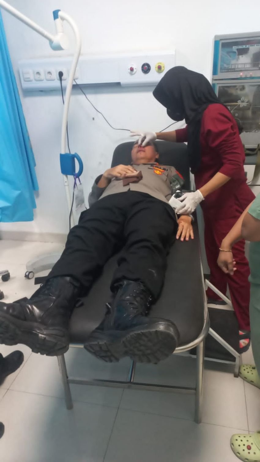 Kapolsek Belawan AKP Ponijo Jadi Korban Tawuran di Belawan