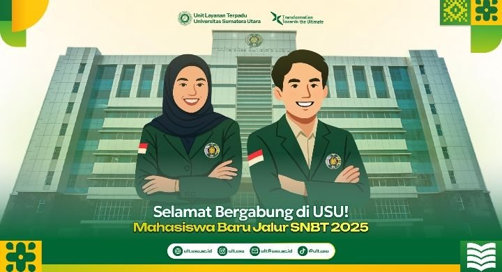USU Terima 2.975 Mahasiswa Jalur SNBT, Kesempatan Masuk Masih Terbuka Lewat Jalur Mandiri