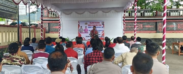 Kunker di Polsek Balige, Kapolres V.J Parapaga Fokuskan Premanisme, Narkoba dan Penanganan PPA