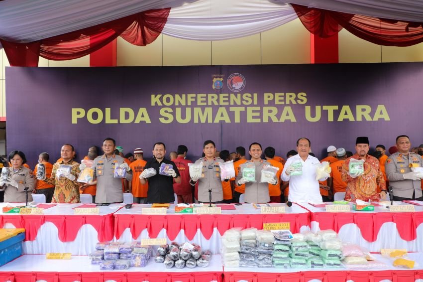 160 Kg Sabu dan Ribuan Pil Ekstasi Disita, Polda Sumut Tegaskan Perang Terhadap Narkoba