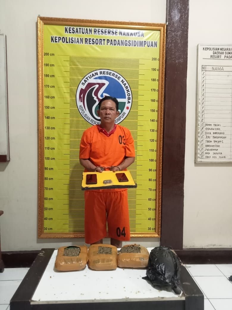 Bongkar Kasus Ganja 3 Kg, Polres Padangsidimpuan Selamatkan Generasi Muda