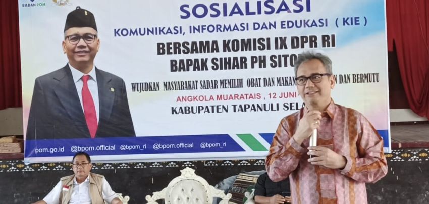 Edukasi Kesehatan Langsung ke Masyarakat, Sihar Sitorus dan BPOM Ajak Warga Tapsel Jadi Konsumen Cerdas