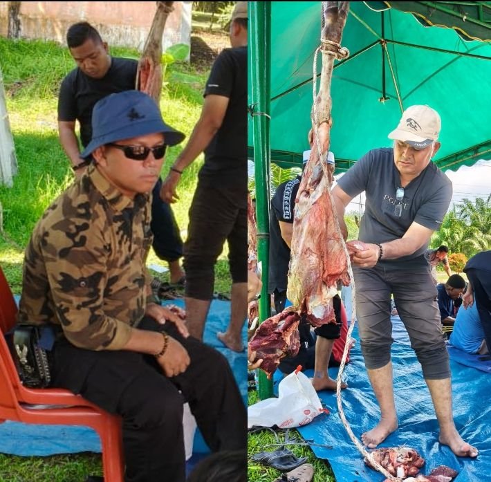 Hari Raya Idul Adha 1446 H, Dalihan Natolu Tabagsel Asahan Sembelih 3 Ekor Hewan Qurban