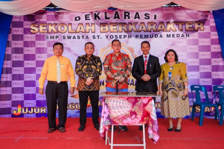 Pemko Medan Apresiasi Deklarasi Sekolah Berkarakter di SMP Swasta ST Yoseph Pemuda