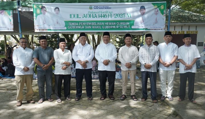 Bupati dan Wabup Asahan Pantau Penyembelihan 111 Hewan Qurban di Hari Raya Idul Adha 1446 H