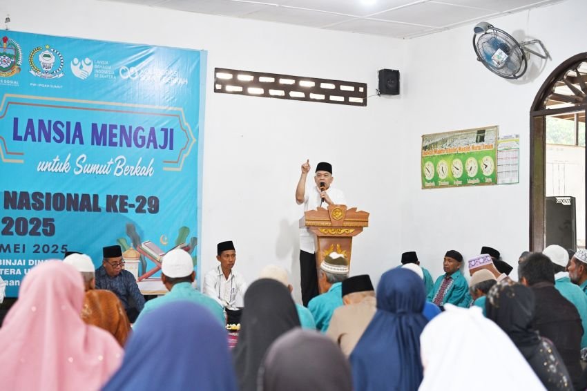 Meriahkan Hari Lansia Tingkat Nasional ke-29 Tahun, Pemprov Sumut Gelar Lansia Mengaji Untuk Sumut Berkah