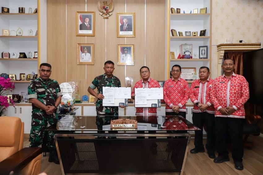 Pematangsiantar dengan Kodim 0207/Simalungun MOu tentang Pelaksanaan Kerja Sama Operasionalisasi Kegiatan Karya Bhakti TNI