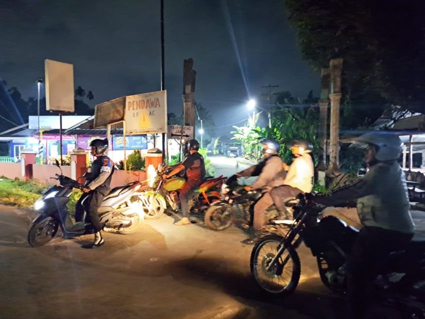 Ciptakan Rasa Aman dan Nyaman Polresta Deli Serdang Patroli Blue Light.